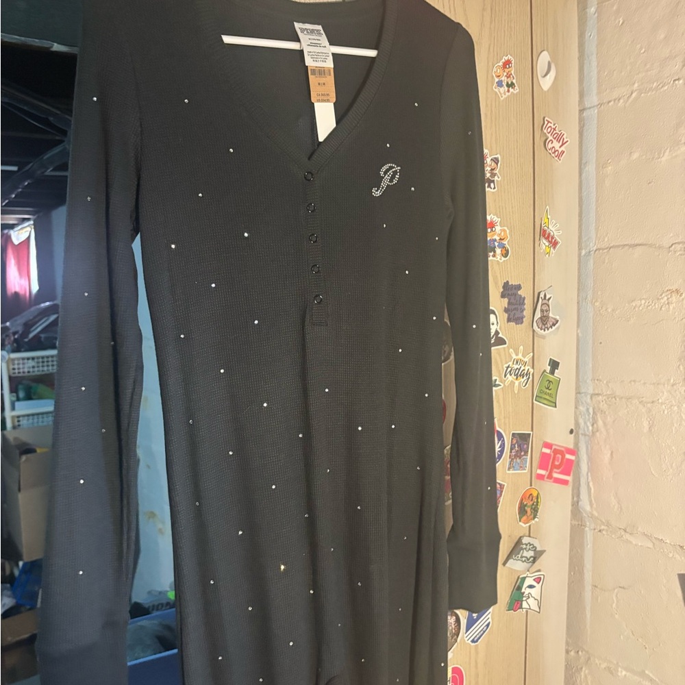 NEW WITH TAGS VS PINK ONESIE SZ MED